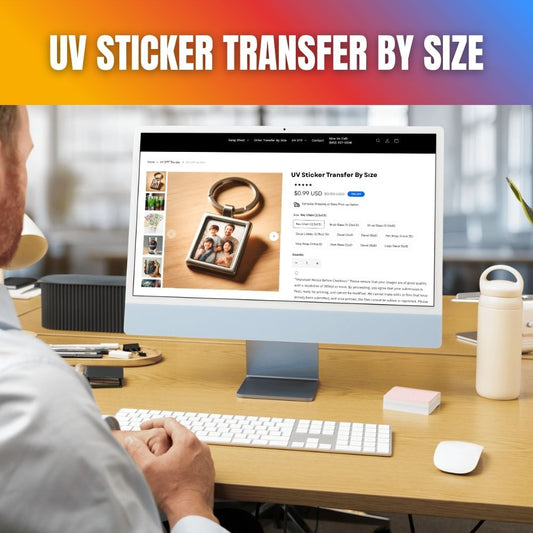 UV Sticker Transfer By Size